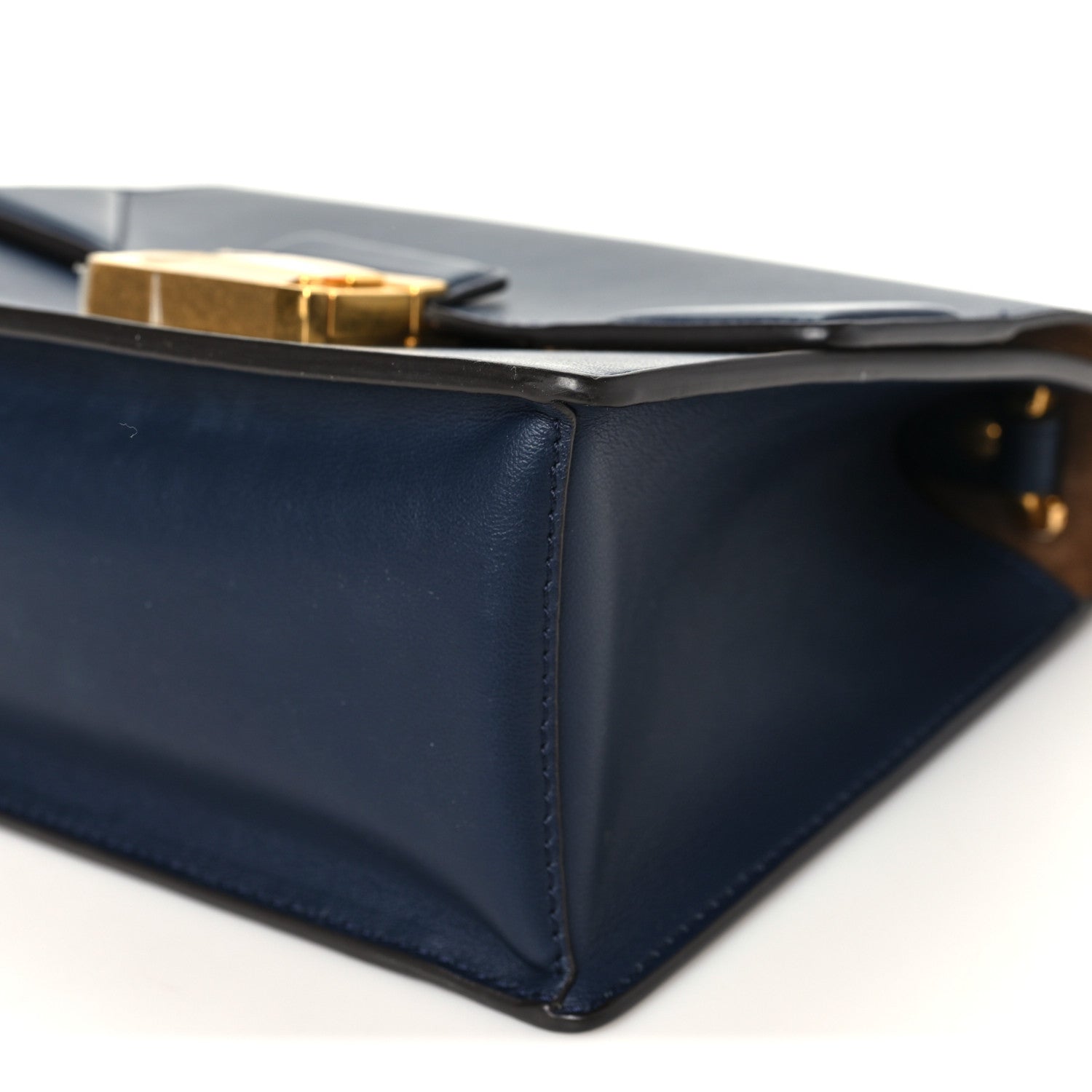 Fendi Vitello Grace Matte Small Kan U Shoulder Bag Midnight 9 of 9