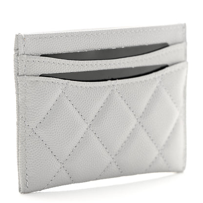 Chanel Caviar Quilted Card Holder Grey 3 of 8