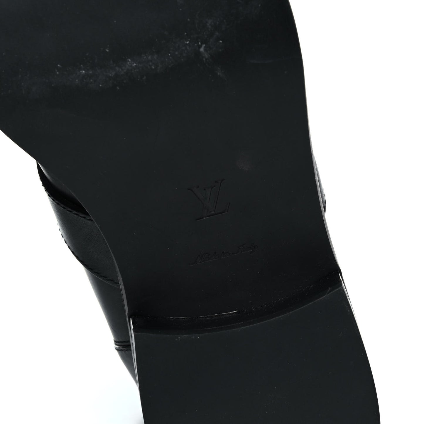 Calfskin Embossed Monogram Rebellion Half Boots 37 Black