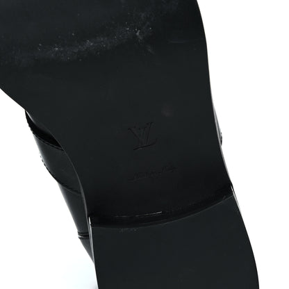 Louis Vuitton Calfskin Embossed Monogram Rebellion Half Boots 37 Black 6 of 10