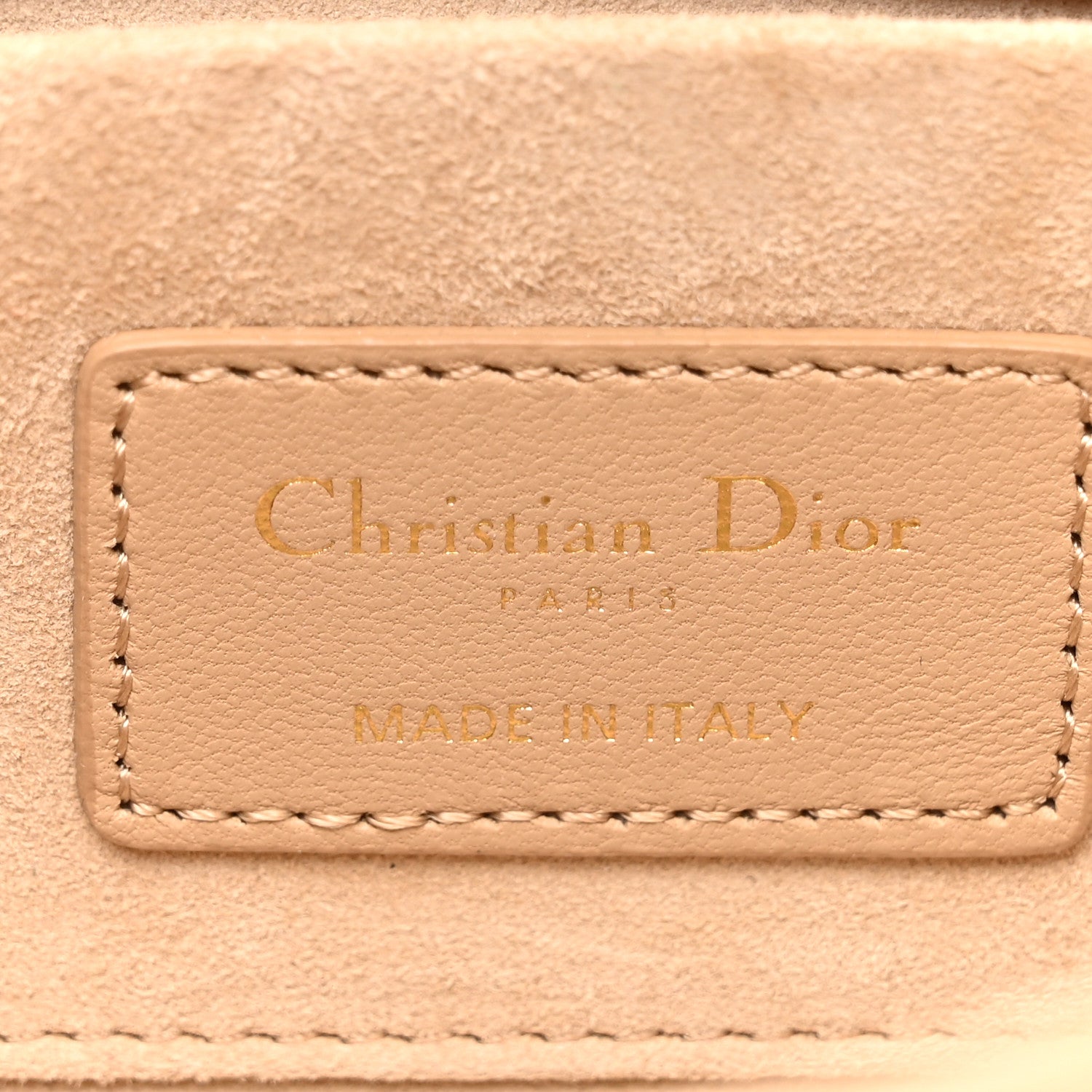 Christian Dior Lambskin Cannage Small Lady D-Joy Biscuit 6 of 14