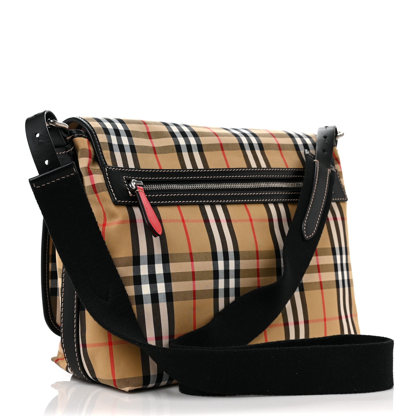 House Check Messenger Bag Black
