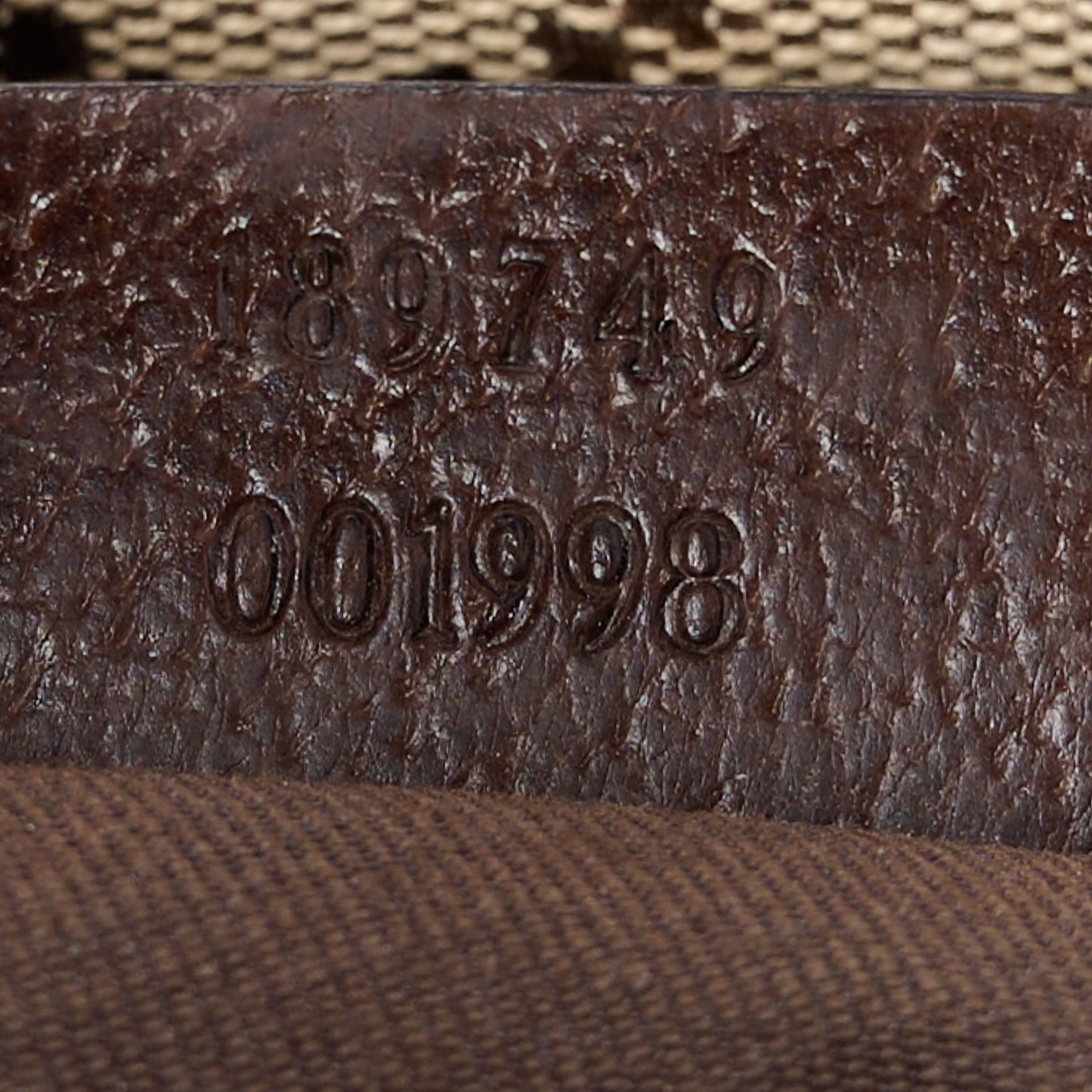 Monogram Web Small Flat Messenger Crossbody Dark Brown