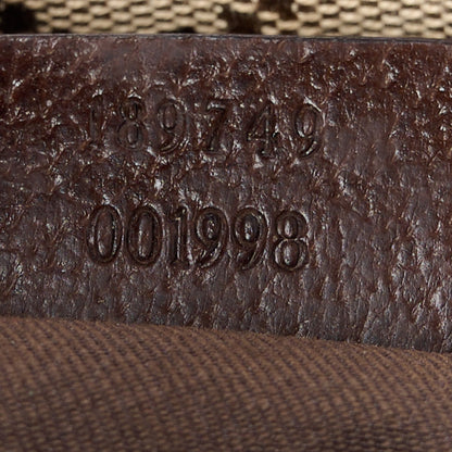 Gucci Monogram Web Small Flat Messenger Crossbody Dark Brown 7 of 11
