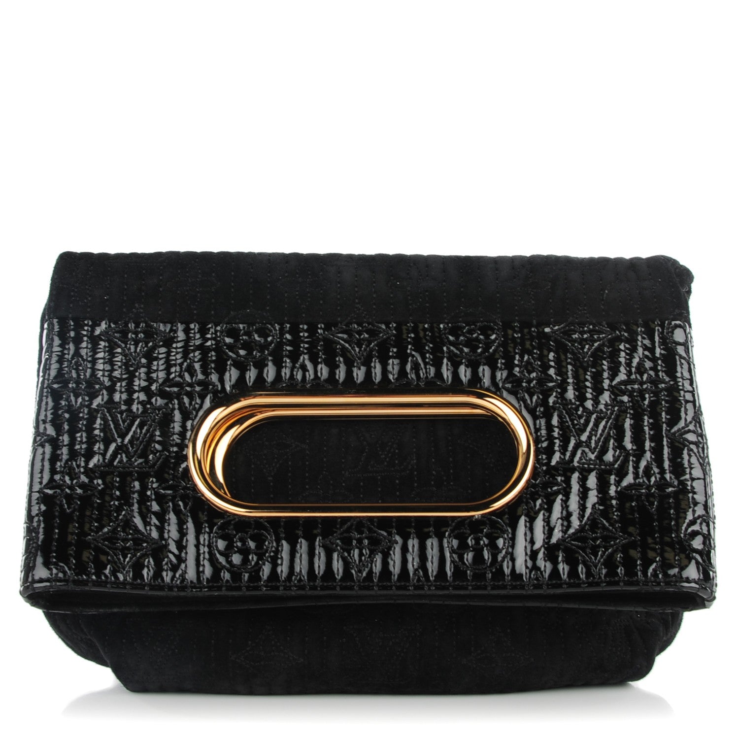 Louis Vuitton Suede Monogram Motard Afterdark Clutch Black 1 of 7