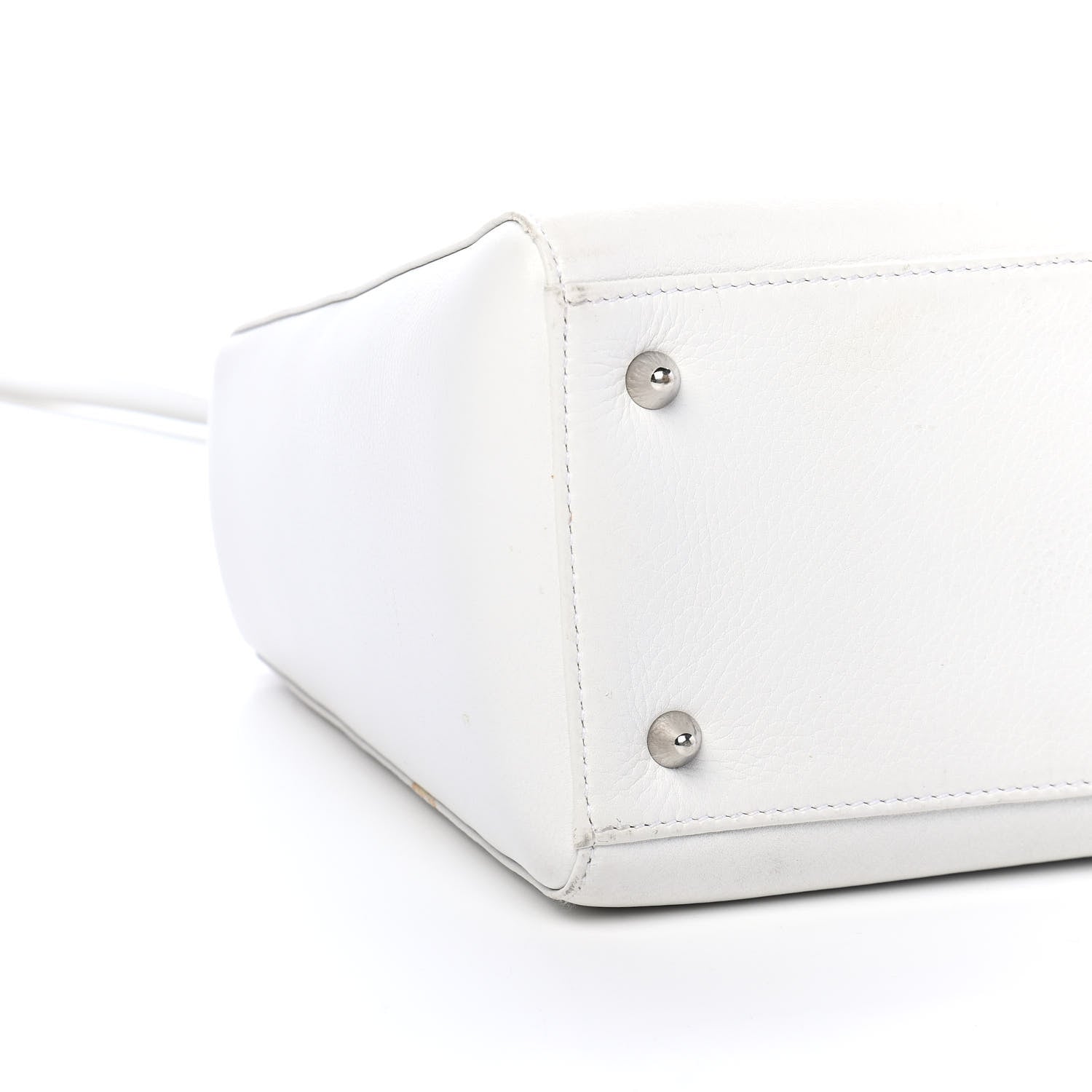 Christian Dior Grained Calfskin Medium Lady Dior White 8 of 11