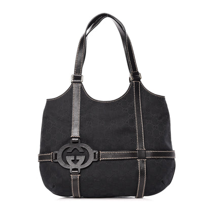 Gucci Monogram Medium GG Royal Shoulder Bag Black 1 of 12