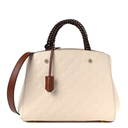 Louis Vuitton Empreinte Braided Montaigne MM Creme Beige Caramel 1 of 9