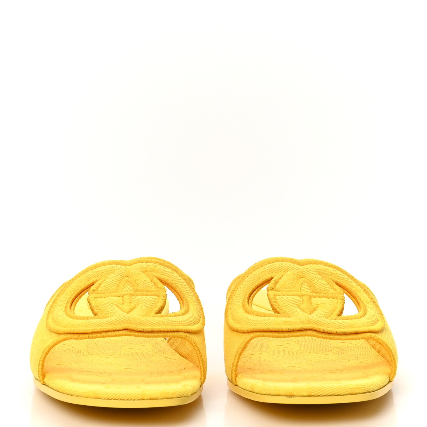 Gucci Canvas Interlocking G Womens Slide Sandals 39.5 39.5 Sun Ray 3 of 9