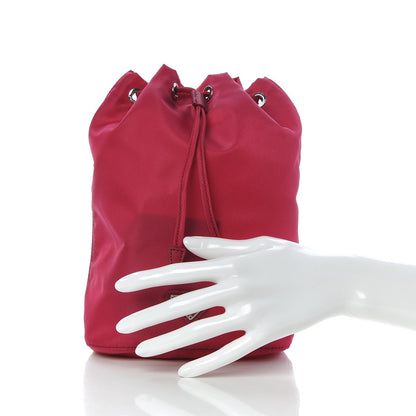 Prada Tessuto Nylon Drawstring Pouch Ibisco 2 of 7