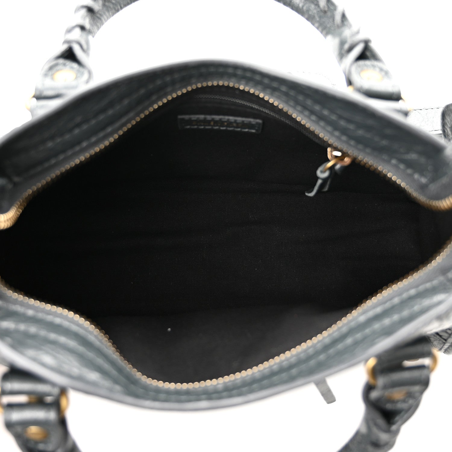 Balenciaga Agneau Stadio Laser Cut Cross Classic Gold Hardware Mini City Anthracite 5 of 10