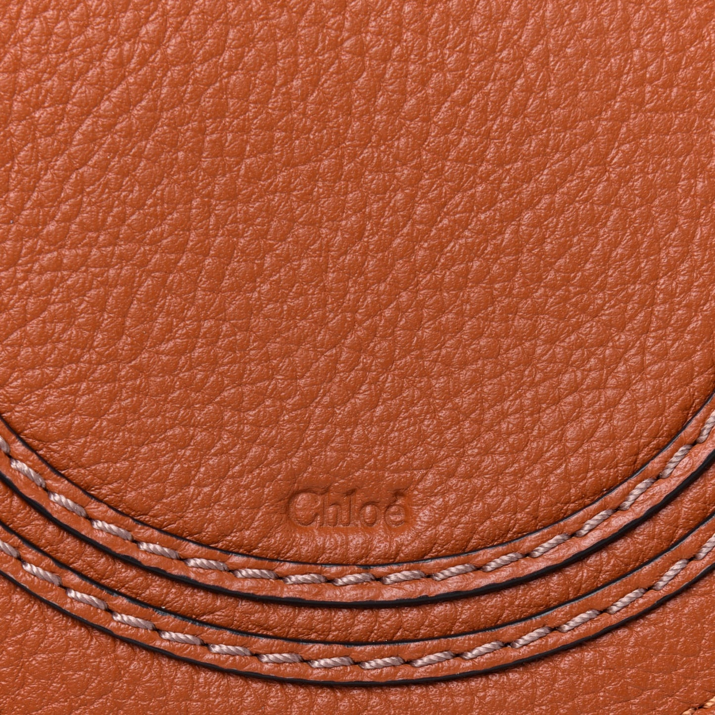 Calfskin Mini Marcie Round Crossbody Bag Tan