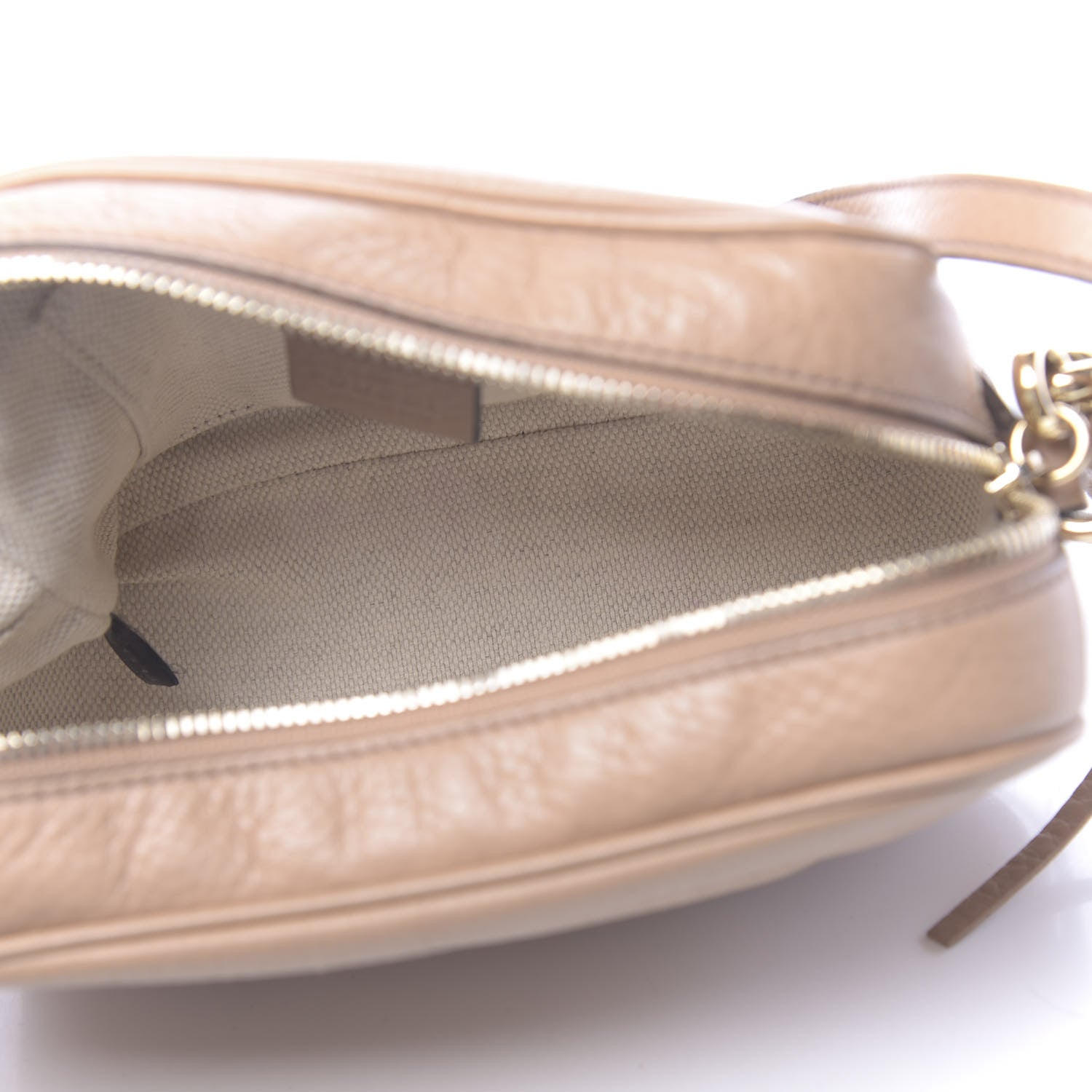 Gucci Pebbled Calfskin Small Soho Disco Bag Rose Beige 5 of 10