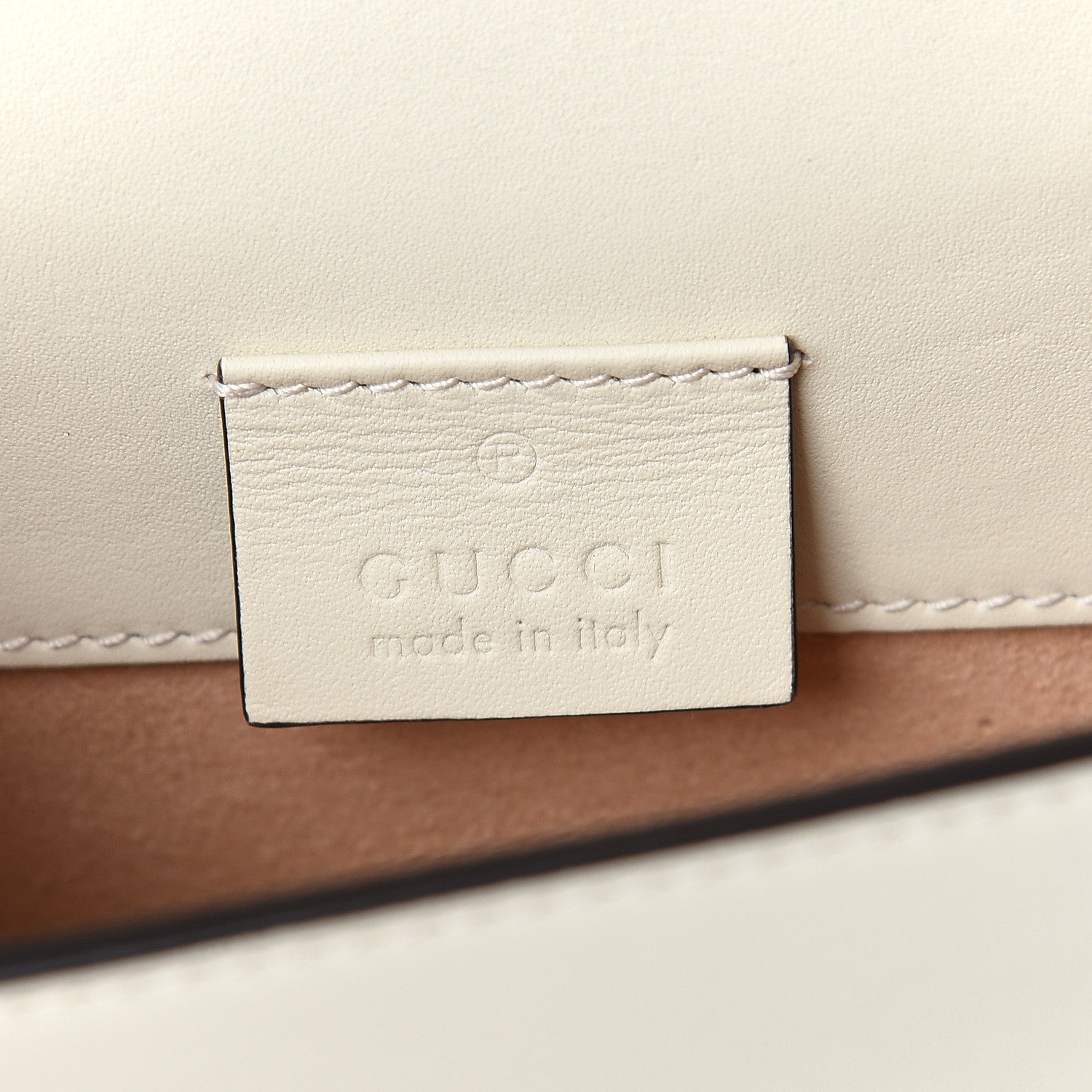 Gucci Calfskin Super Mini Sylvie Chain Shoulder Bag White 6 of 10