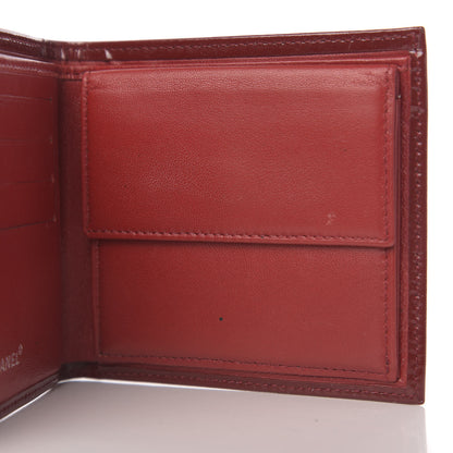 Chanel Patent Bi-Fold Wallet Red 11 of 13
