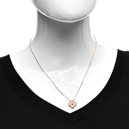 Van Cleef & Arpels 18K Yellow Gold Diamond Vintage Alhambra Pendant Necklace 2 of 5
