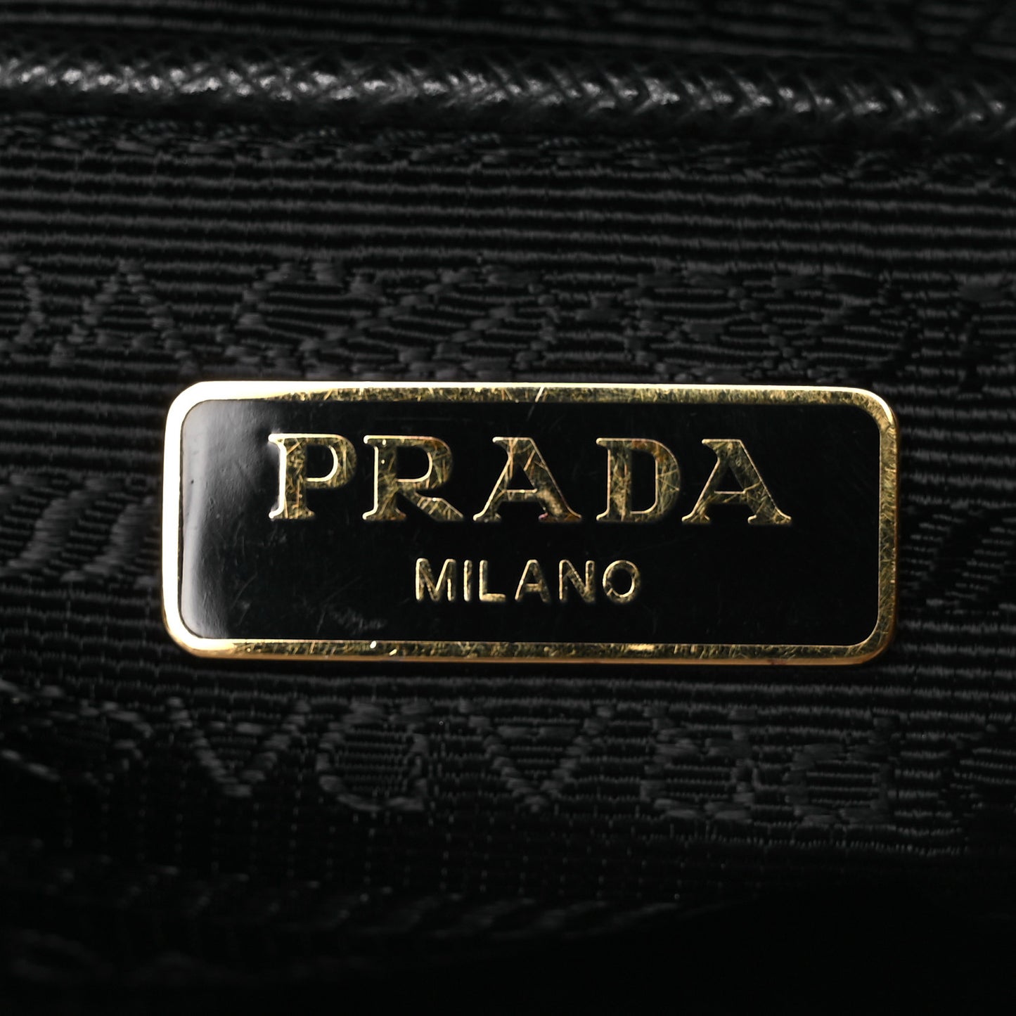 Tessuto Nylon Saffiano Crossbody Bag Black