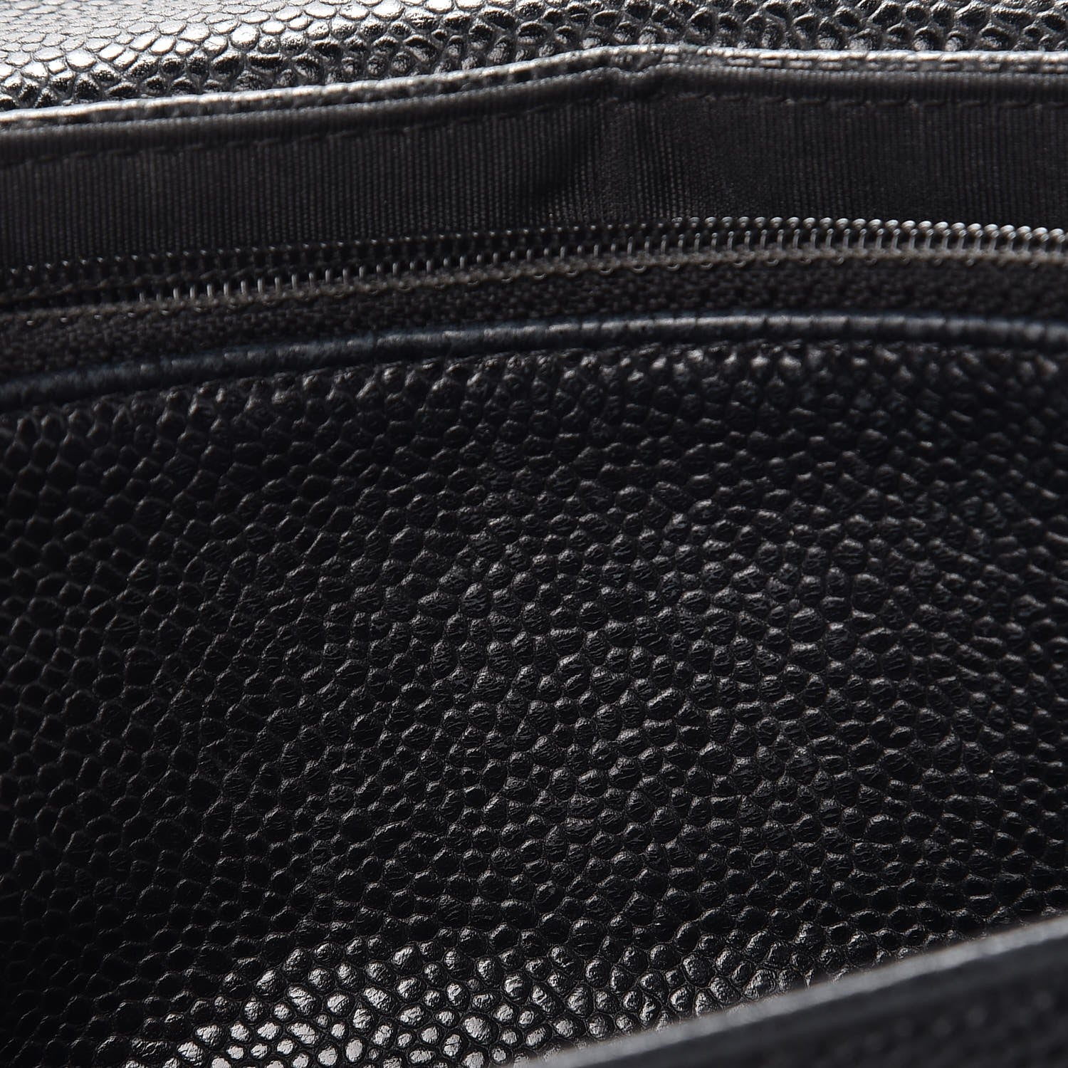 Chanel Caviar Half Moon Wallet On Chain WOC Black 10 of 13
