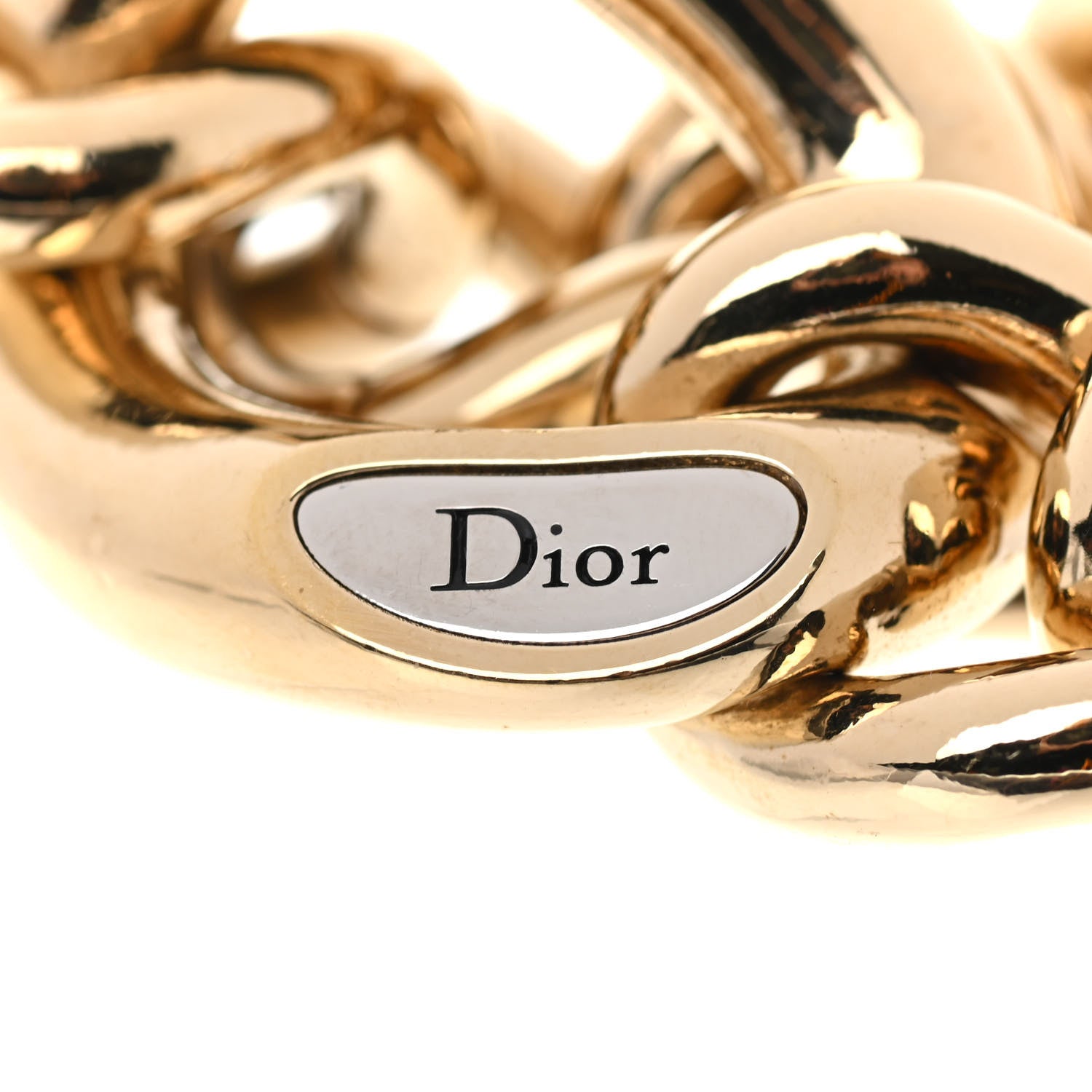 Christian Dior Metal Chain Bracelet Gold Palladium 4 of 6