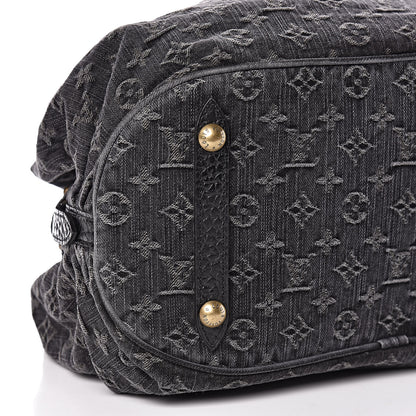 Louis Vuitton Denim Mahina XL Black 8 of 9