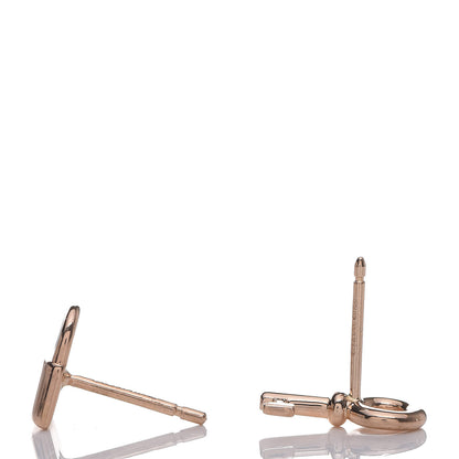 Tiffany 18K Rose Gold Mini Key and Lock Earrings 3 of 6