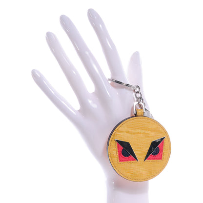 Fendi Saffiano Monster Key Chain Yellow 2 of 5