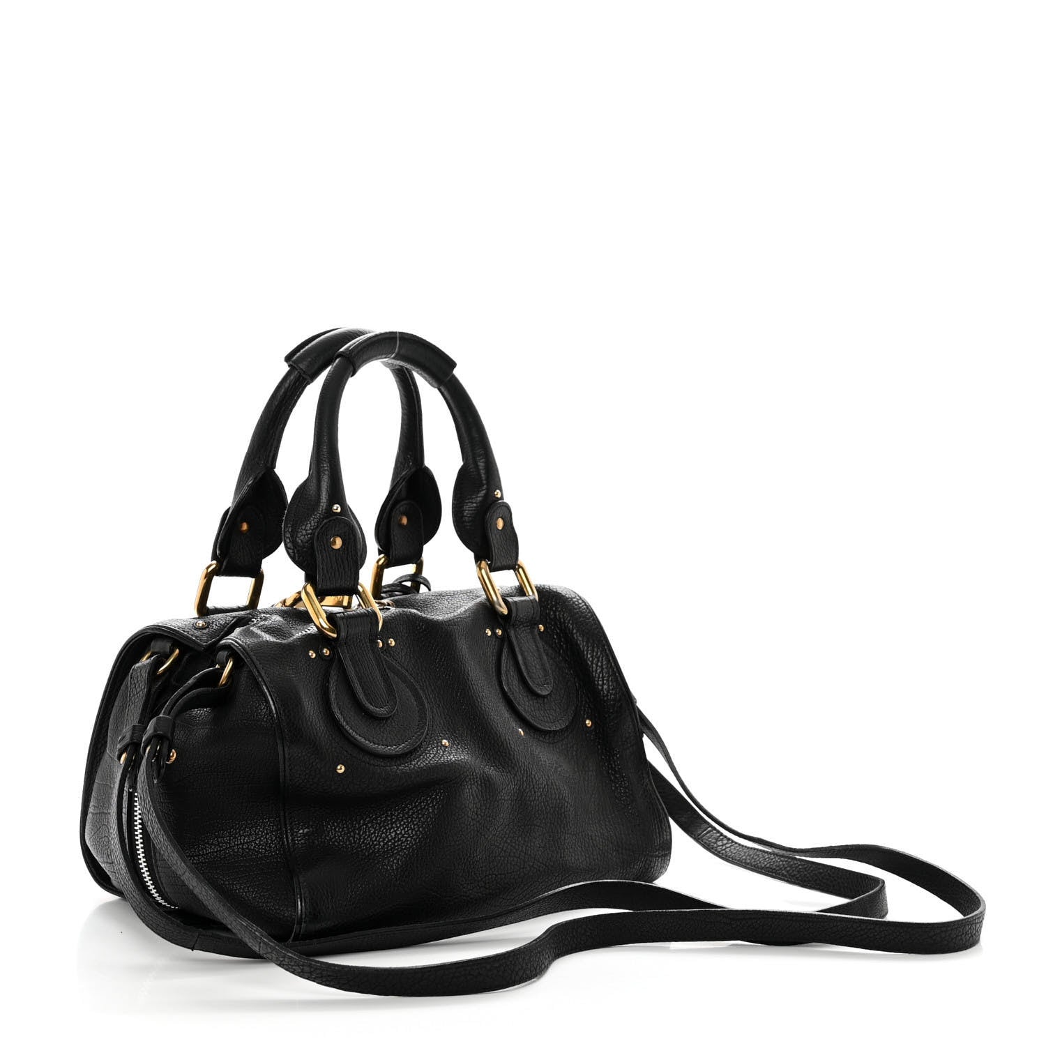 Chloe Calfskin Paddington Satchel Black 2 of 11