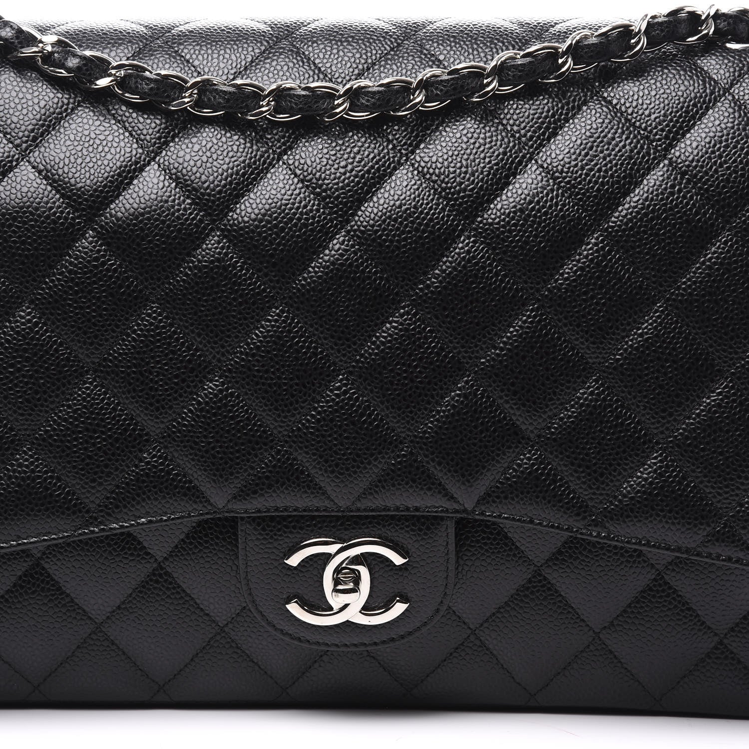 Chanel Caviar Quilted Maxi Double Flap Black 9 of 9
