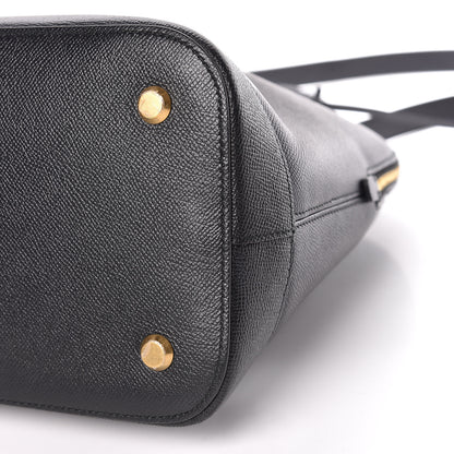 Balenciaga Signature Grained Calfskin Logo M Ville Top Handle Bag Black 11 of 12