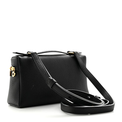 Loro Piana Grained Calfskin L19 Extra Pocket Pouch Black 3 of 11