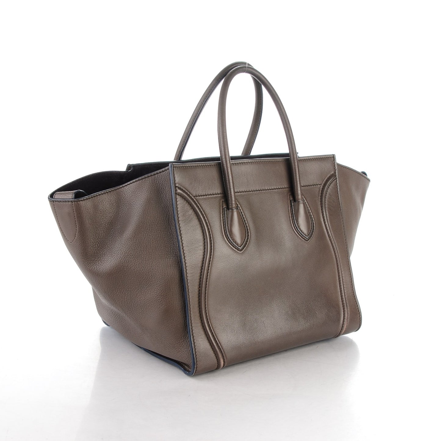Supple Calfskin Medium Phantom Luggage Khaki
