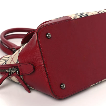 Burberry Nova Check Shoulder Bag Red 6 of 7