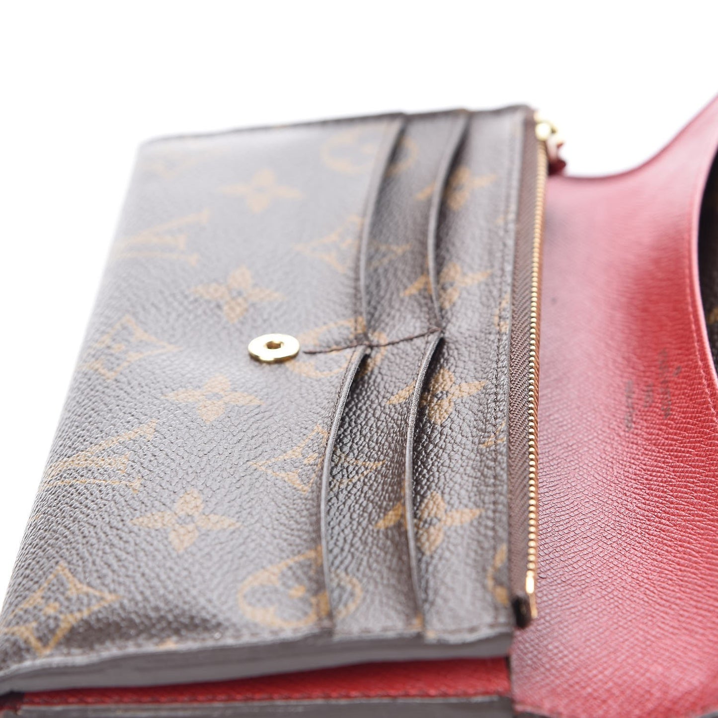 Monogram Emilie Wallet Red