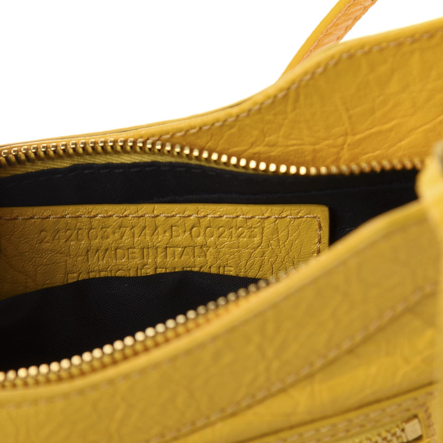 Agneau Classic Gold Hardware Hip Jaune Epi