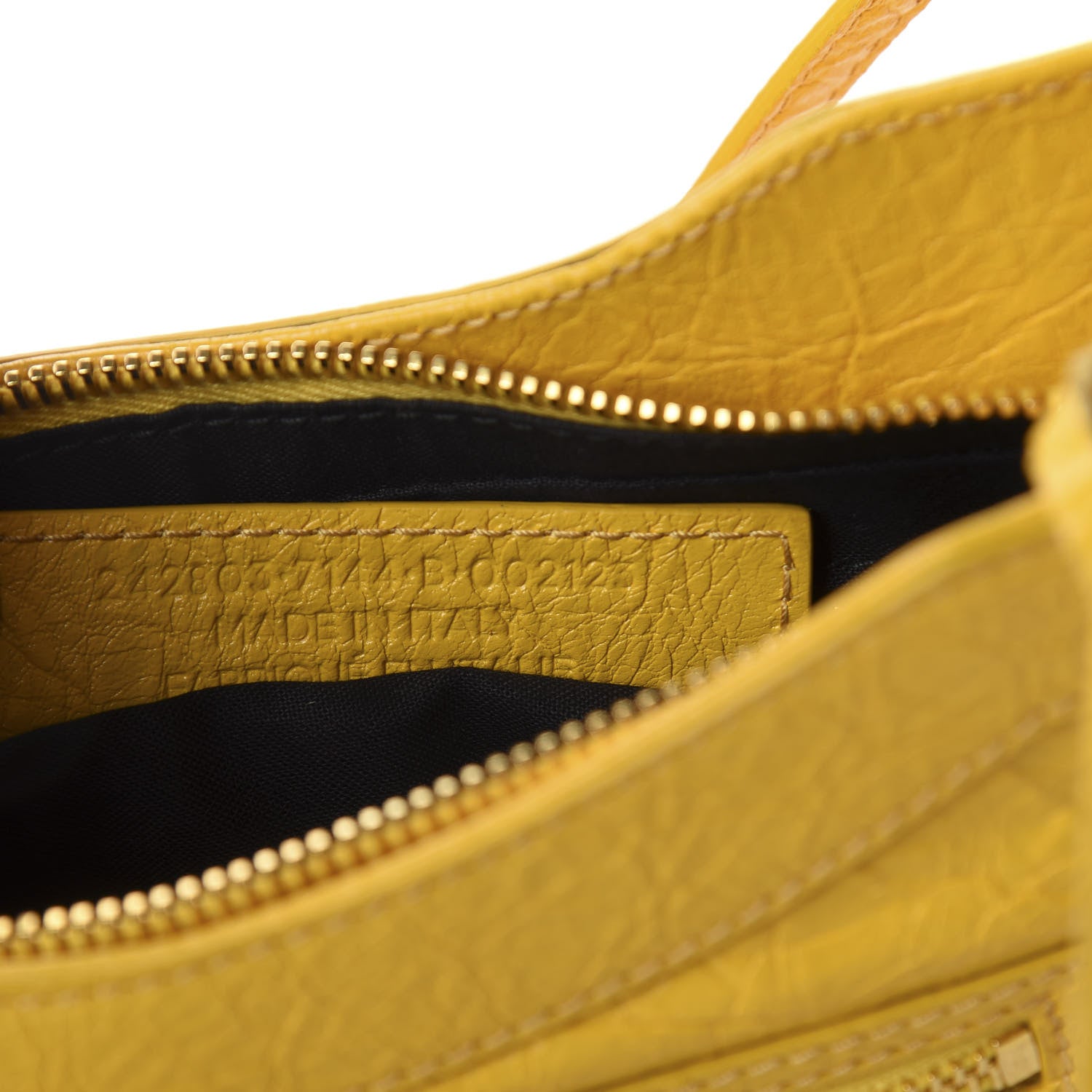 Balenciaga Agneau Classic Gold Hardware Hip Jaune Epi 8 of 9