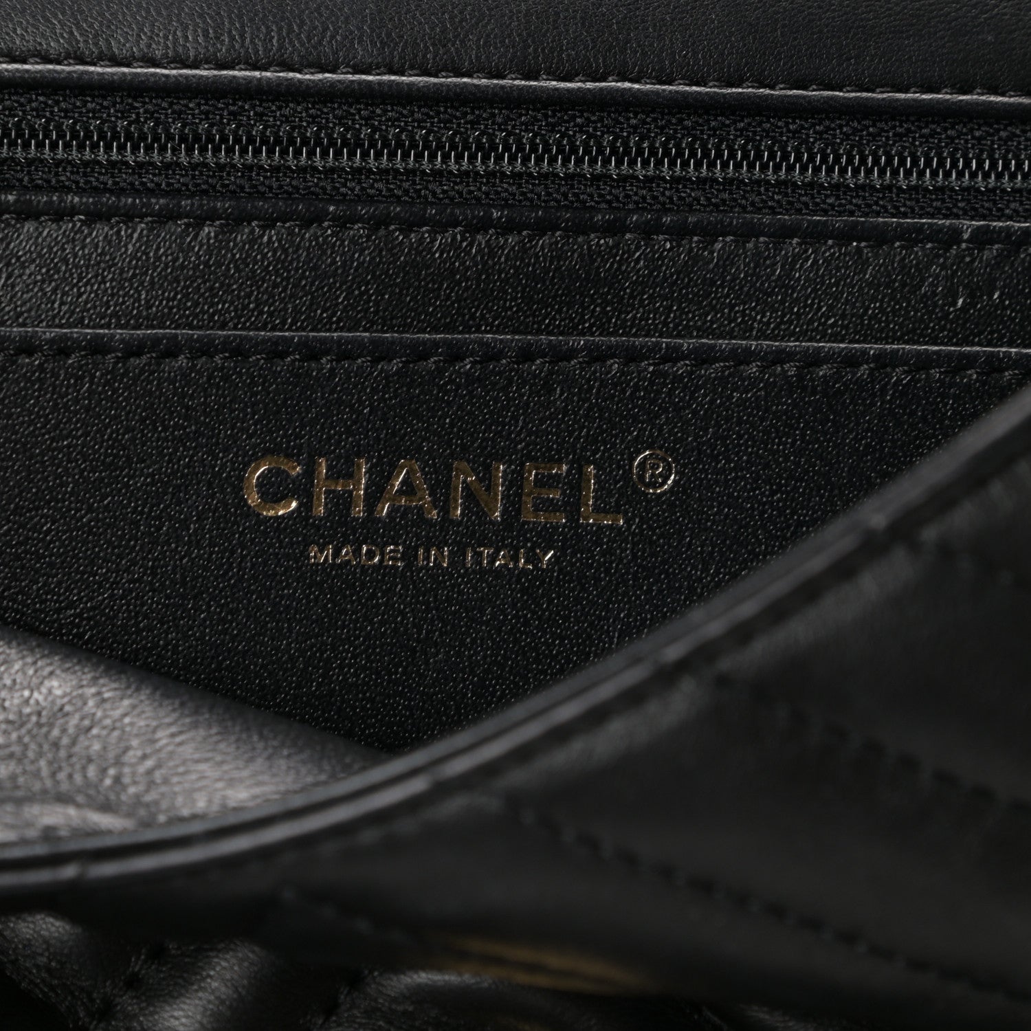 Chanel Lambskin Reverse Chevron Quilted Round Top Handle Flap Black 6 of 11