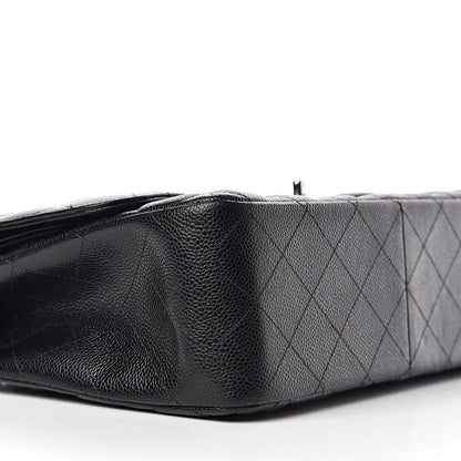 Chanel Caviar Quilted Jumbo Double Flap Black 10 of 12