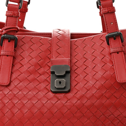 Bottega Veneta Light Calf Intrecciato Medium Roma Fraise 9 of 13