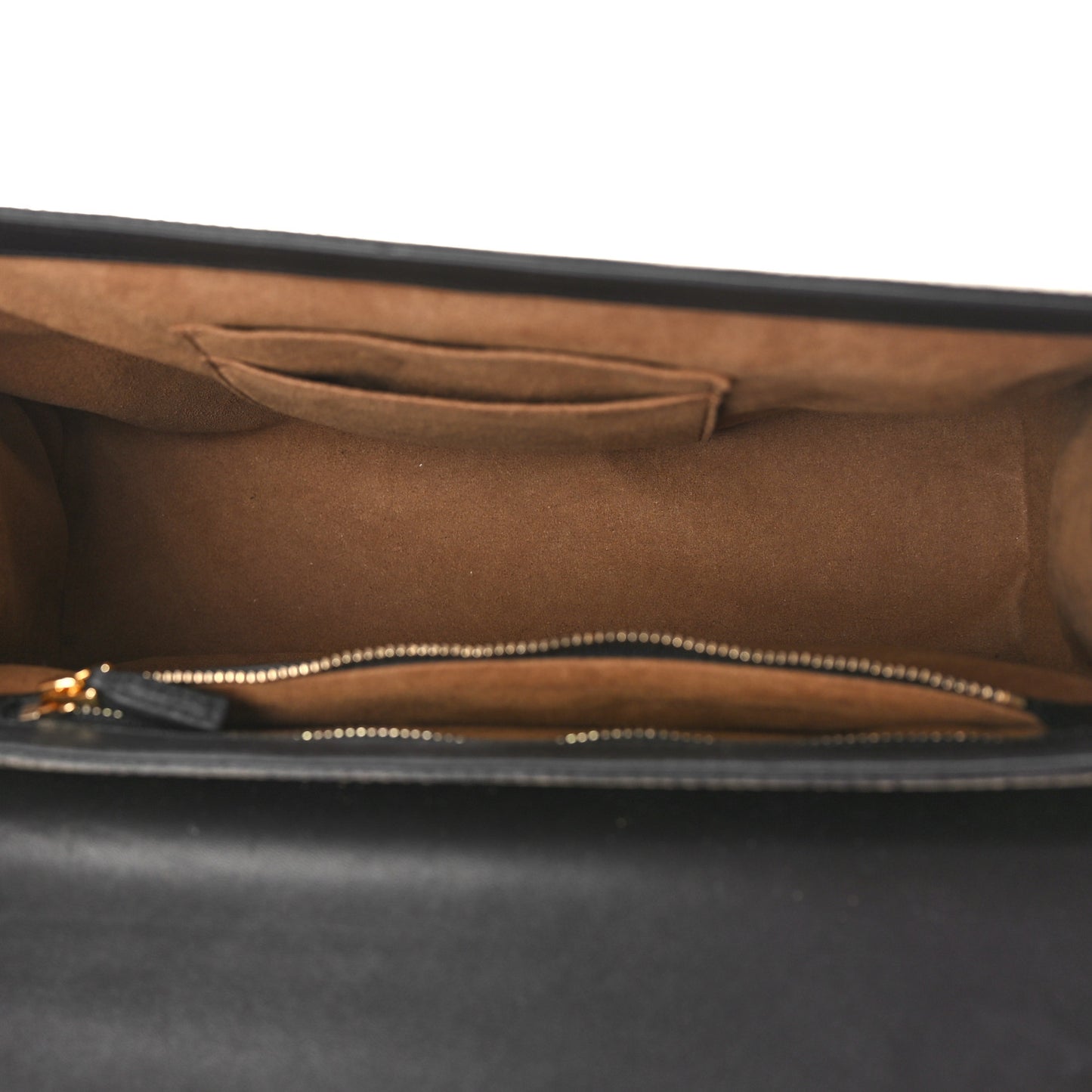 GG Supreme Monogram Calfskin Medium Padlock Shoulder Bag Beige Black Cuir