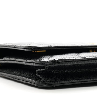 Chanel Caviar Quilted Wallet on Chain WOC Black 10 of 11