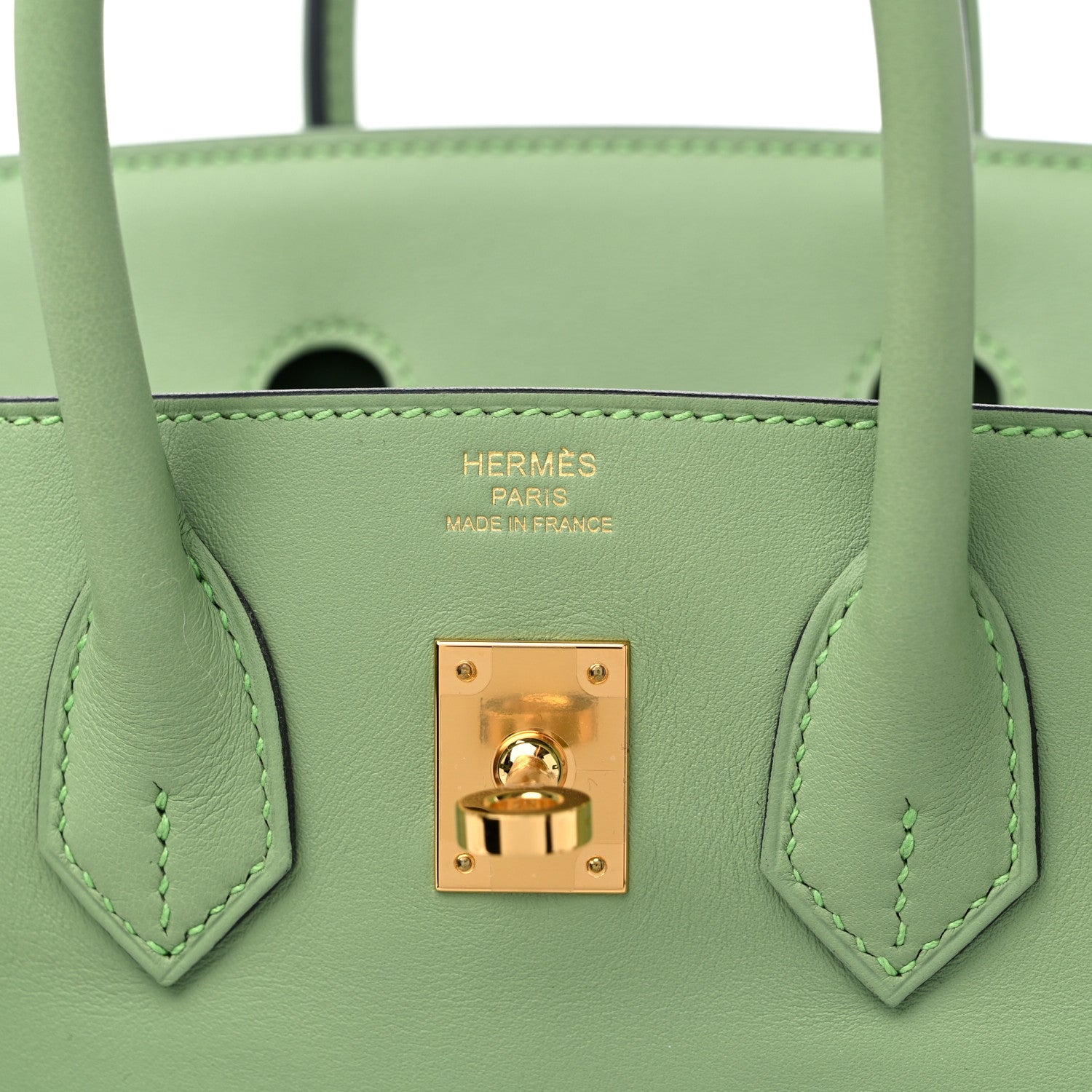 Hermes Swift Birkin 25 Vert Criquet 6 of 10