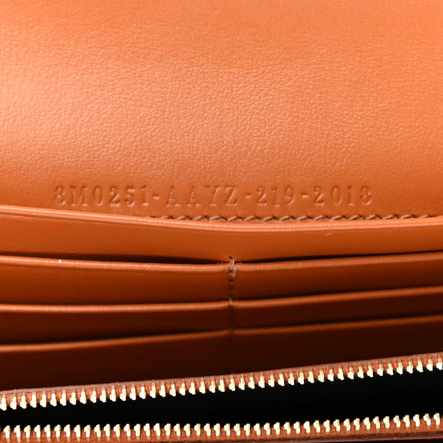 Fendi Vitello King Tamponato Logo Embossed Continental Wallet Cuoio 7 of 8