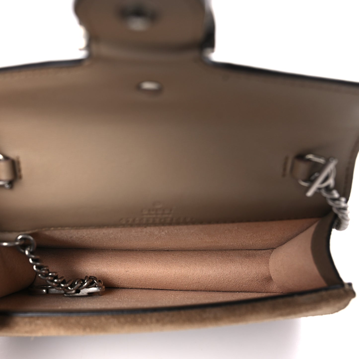 GG Supreme Monogram Super Mini Dionysus Shoulder Bag Taupe