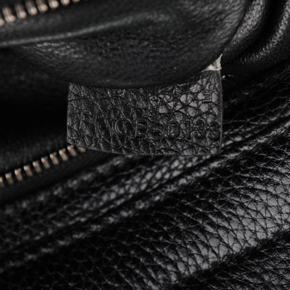 Celine Drummed Calfskin Suede Medium Trapeze Black 7 of 7