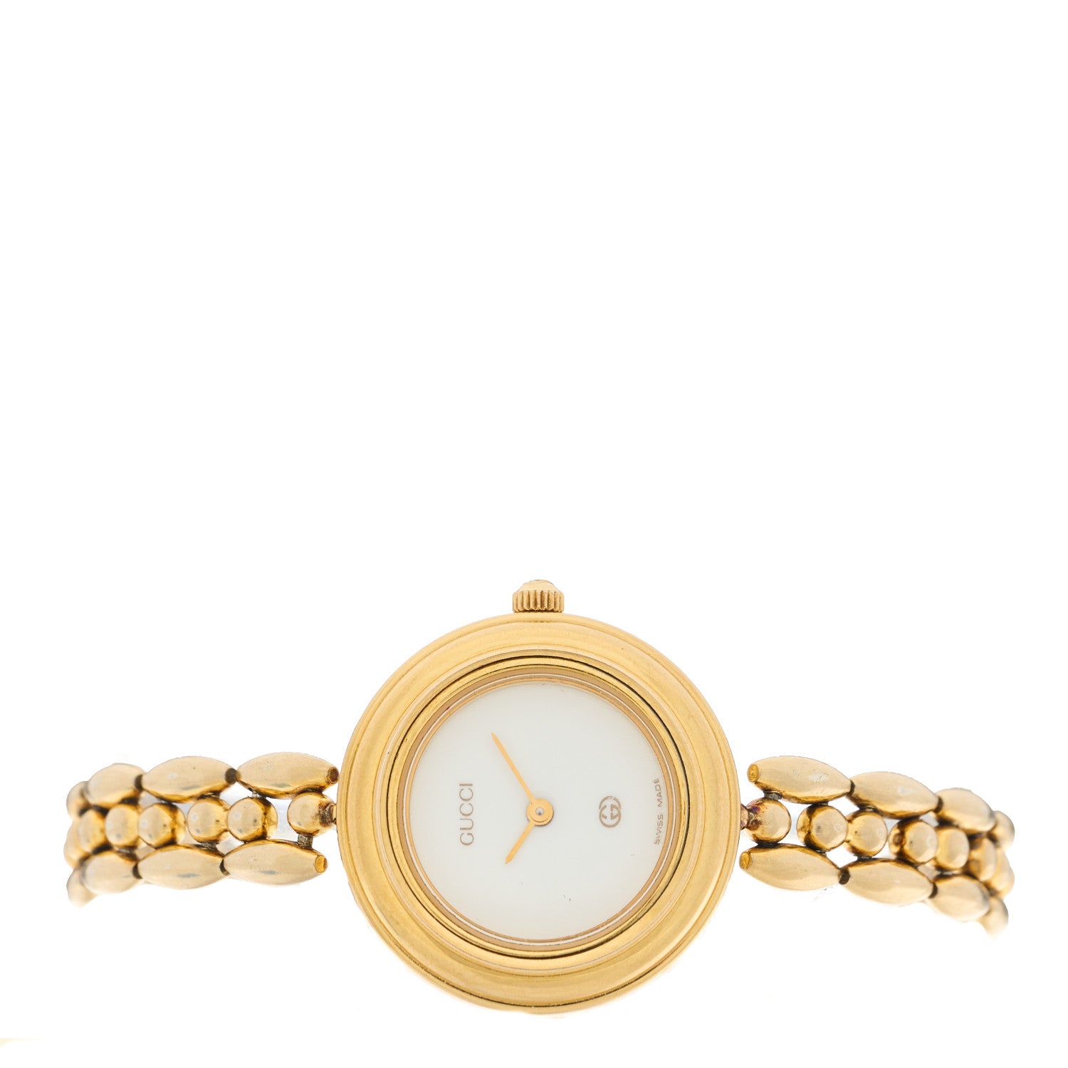 Gucci Stainless Steel 26mm Rice Link Interchangeable Bezel Quartz Watch 2 of 6