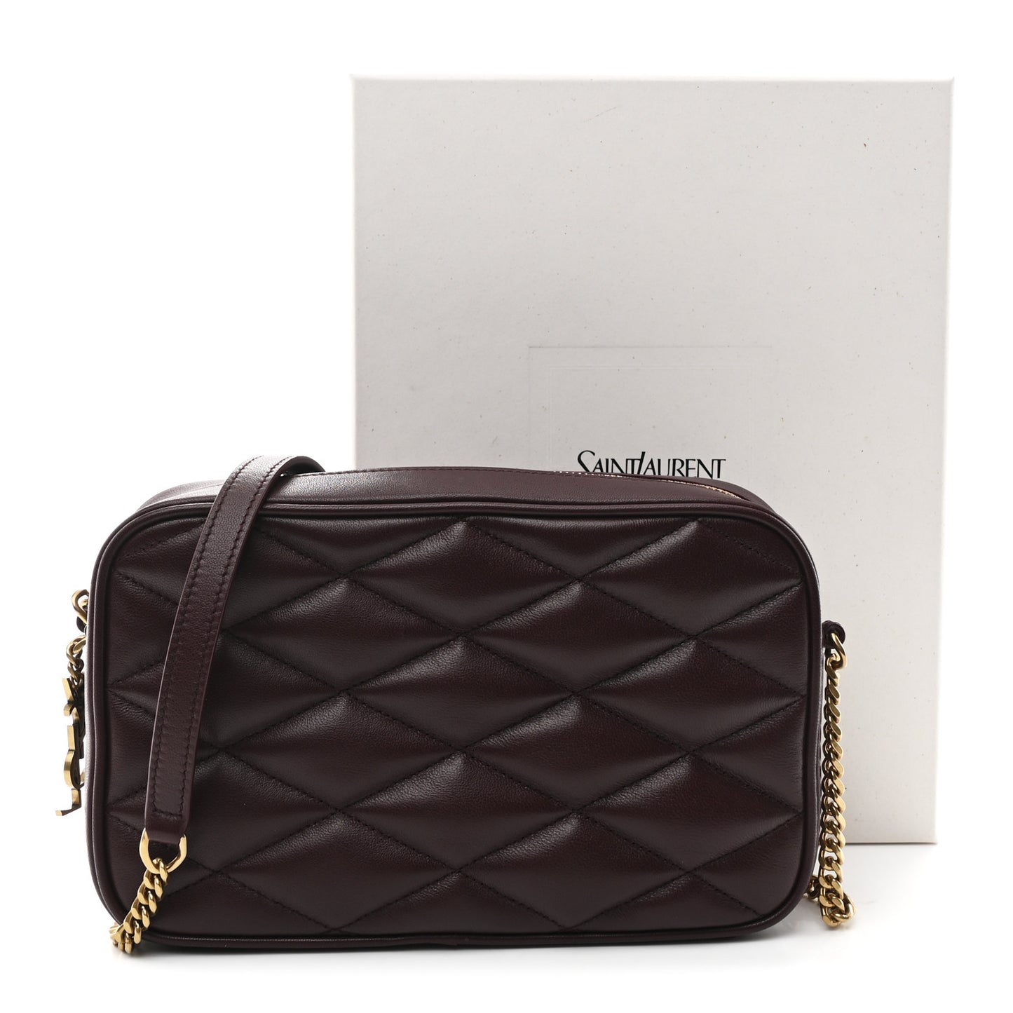 Lambskin Quilted Mini Camera Bag Hot Wine