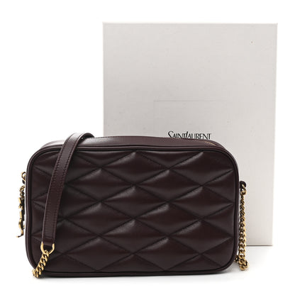 Saint Laurent Lambskin Quilted Mini Camera Bag Hot Wine 11 of 11