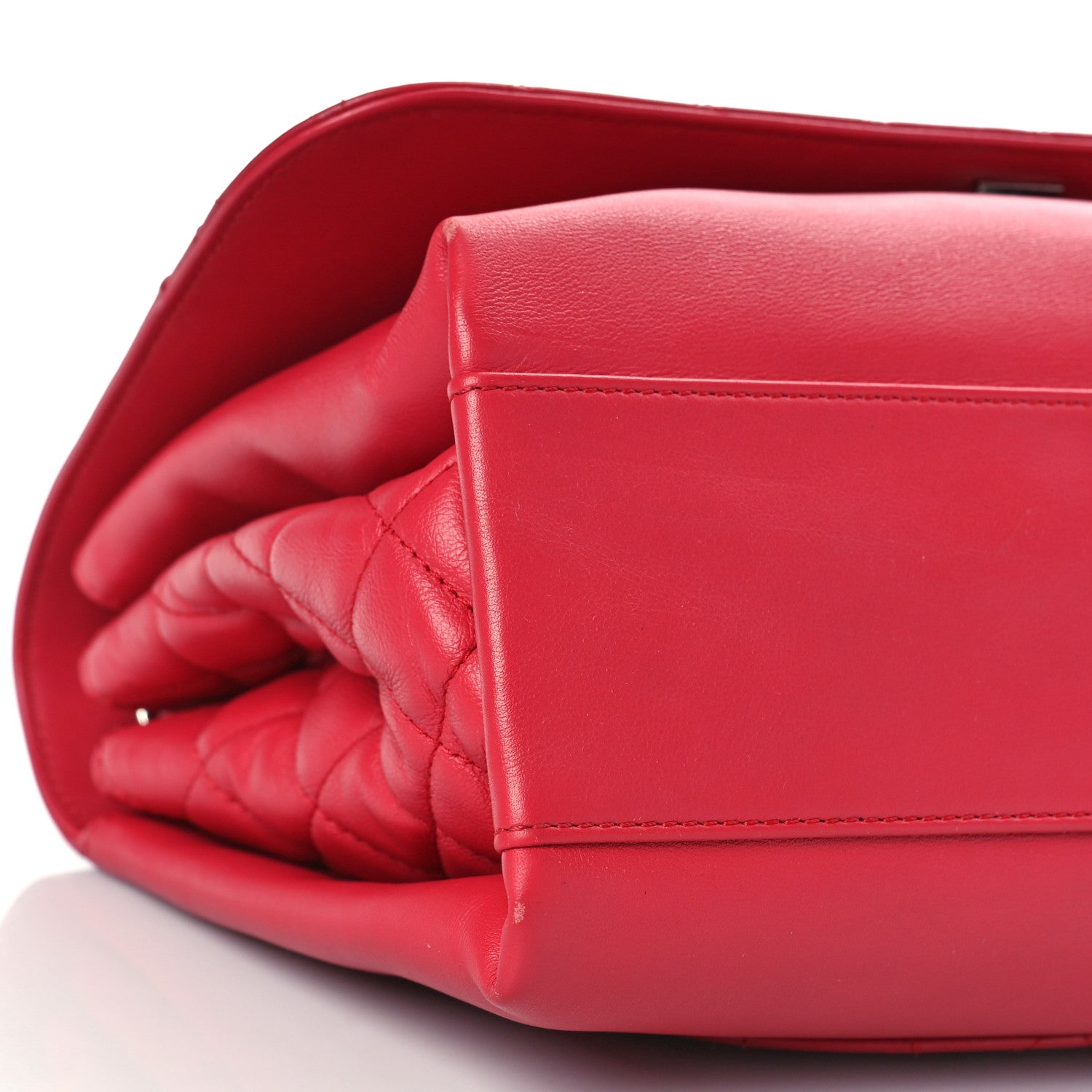 Chanel Calfskin Jumbo Tramezzo Flap Red 8 of 10