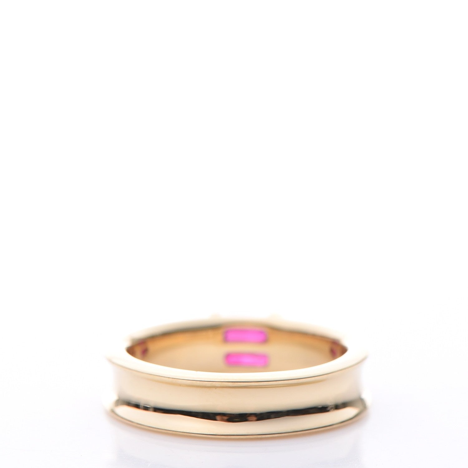 Tiffany 18K Yellow Gold Ruby Stacking Ring 48 4.5 3 of 7