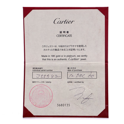 Cartier 18K White Gold 5.5mm LOVE Ring 50 5.25 5 of 5